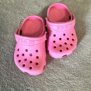 Infant size 2/3 pink crocs